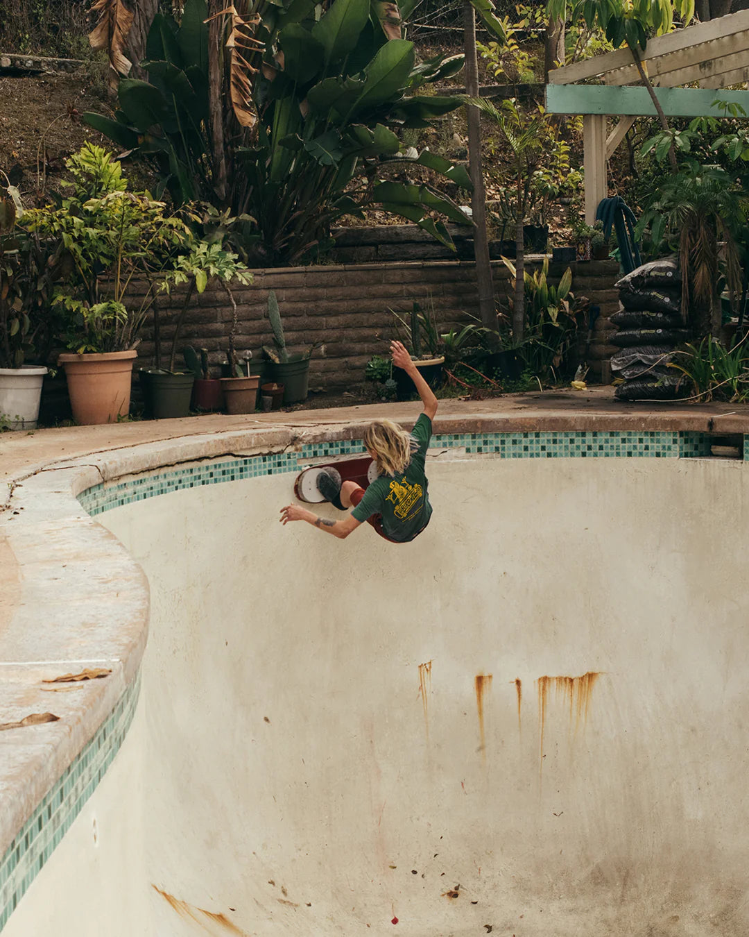 Skatin Birdie T-Shirt - Forest Green