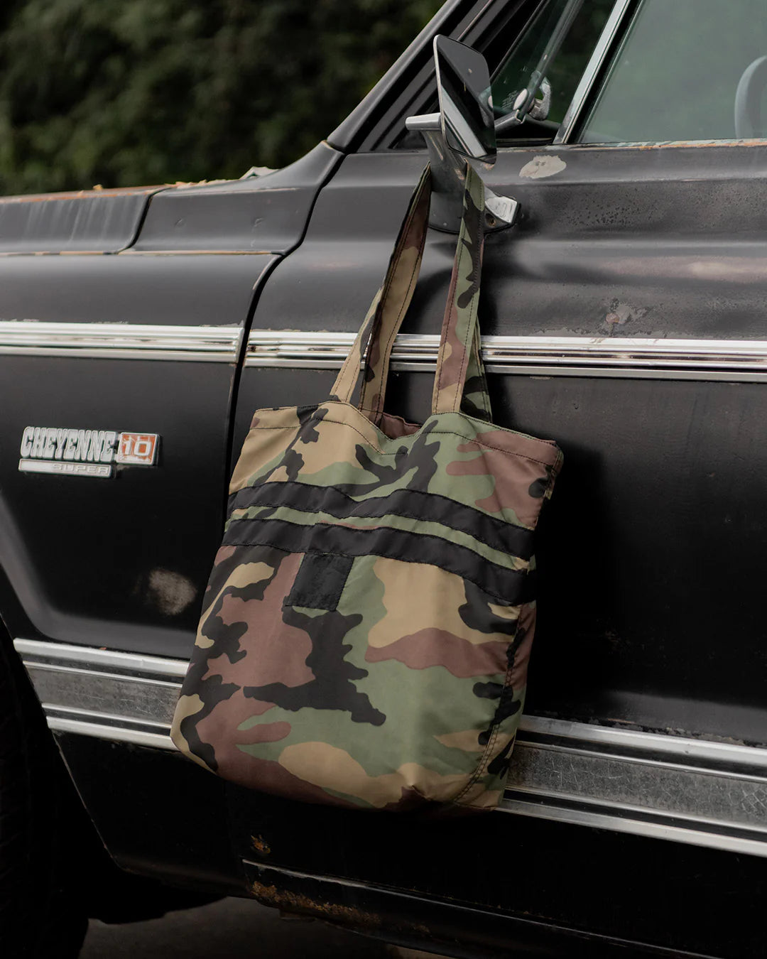 Nylon Tote - Camo/Black
