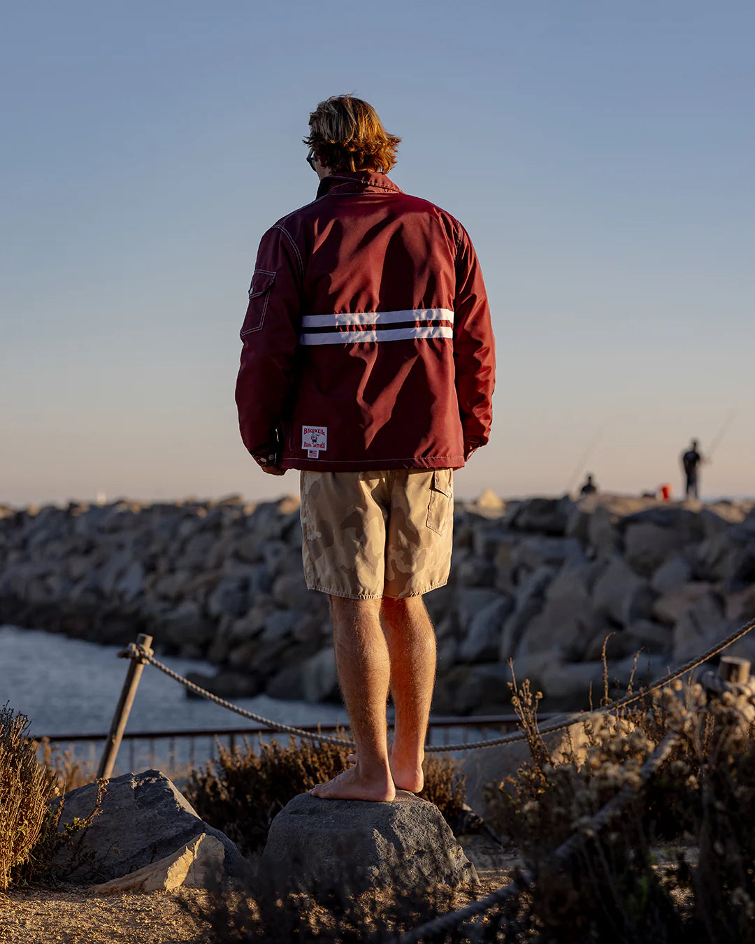 Comp Jacket 25 - Burgundy/White