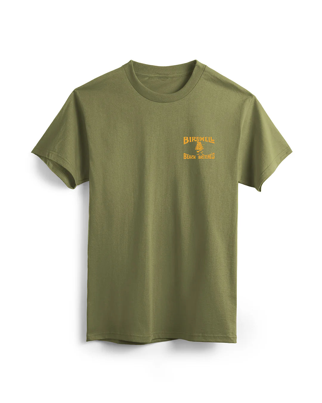 License Plate T-Shirt - Army/Orange