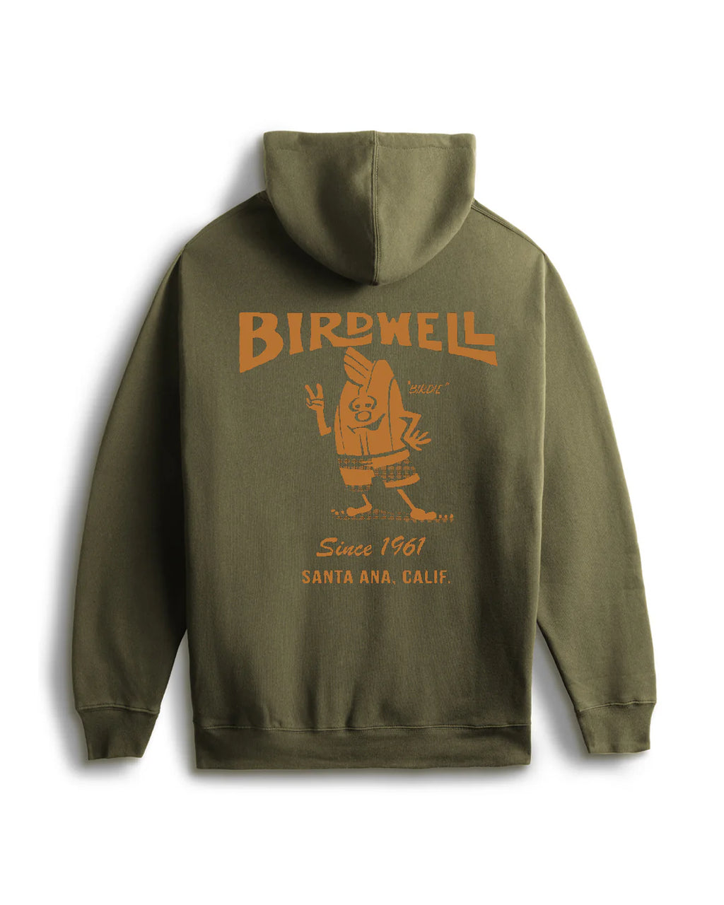 61 Hoodie - Army/Orange