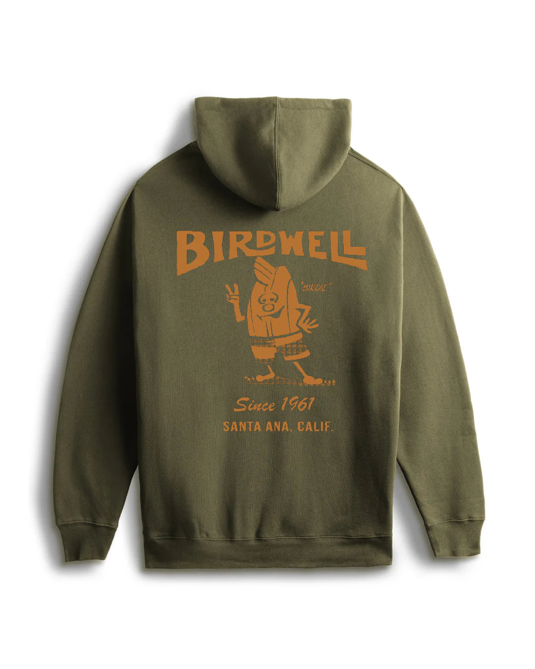61 Hoodie - Army/Orange