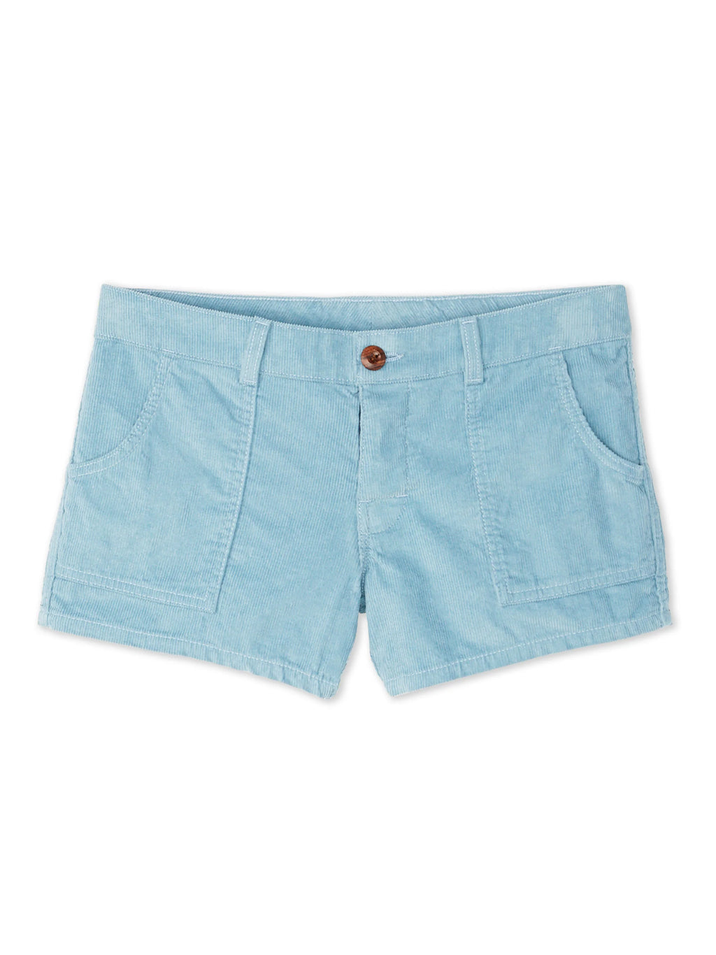 Women's Classic Corduroy Shorts - Light Blue