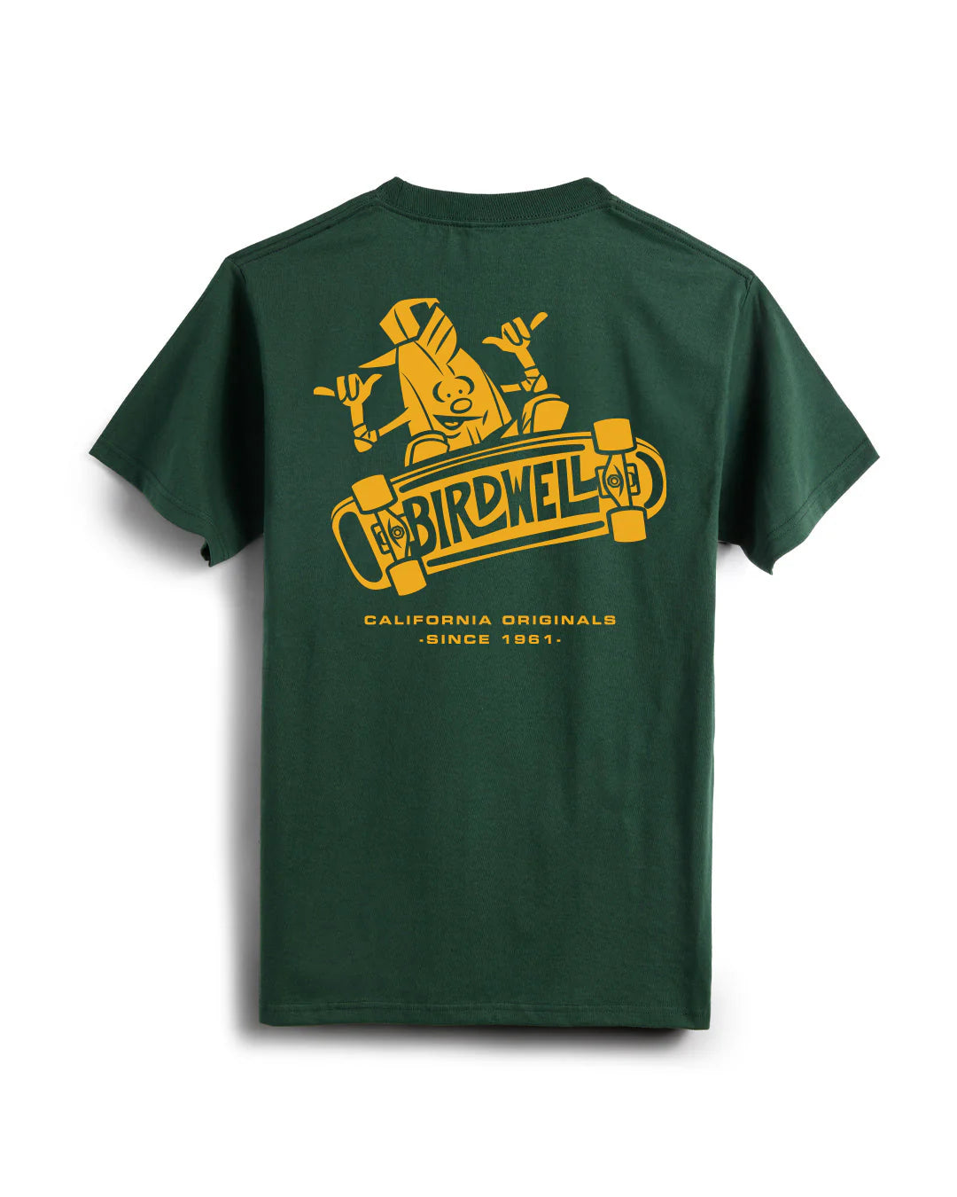 Skatin Birdie T-Shirt - Forest Green