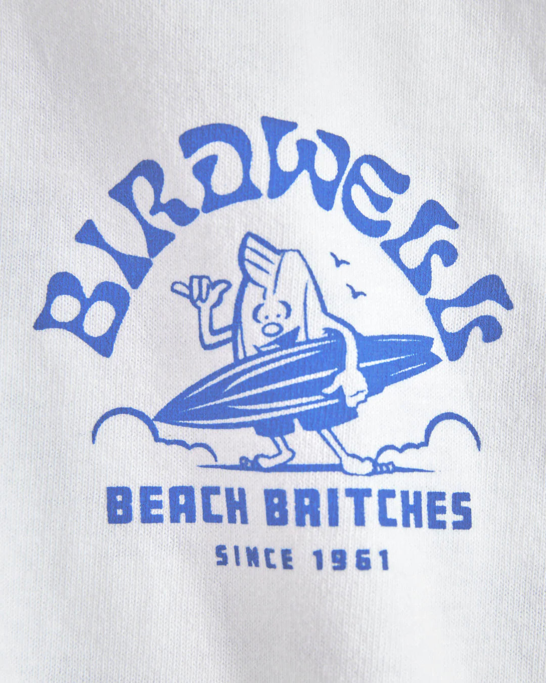 Surfin' Birdie T-Shirt - White/Blue